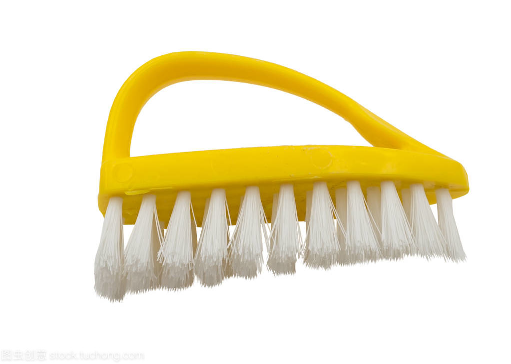 孤立的白色背景上的清洗刷